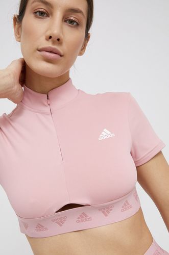 adidas Performance T-shirt treningowy CROP ZIP TEE 154.99PLN