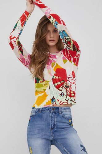 Desigual sweter z domieszką lnu 314.99PLN