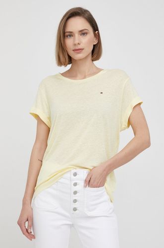 Tommy Hilfiger t-shirt z domieszką lnu 136.99PLN