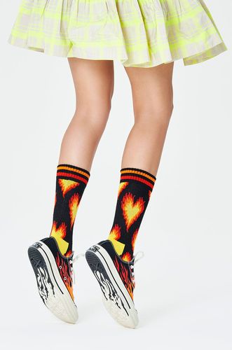 Happy Socks - Skarpetki Burning Heart Thin Crew 35.90PLN