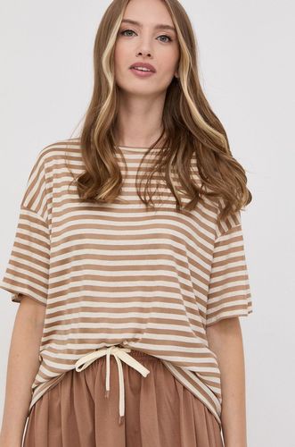 Max Mara Leisure t-shirt z domieszką lnu 579.99PLN