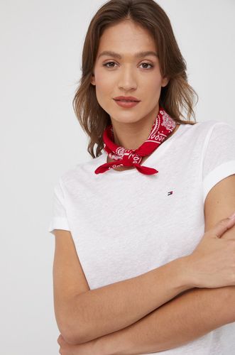 Tommy Hilfiger t-shirt z domieszką lnu 136.99PLN