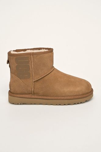 UGG - Śniegowce skórzane Classic Mini Ugg Rubber Logo 469.90PLN