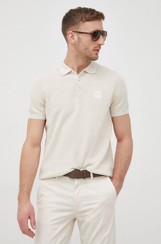 BOSS polo z domieszką lnu BOSS CASUAL 489.99PLN