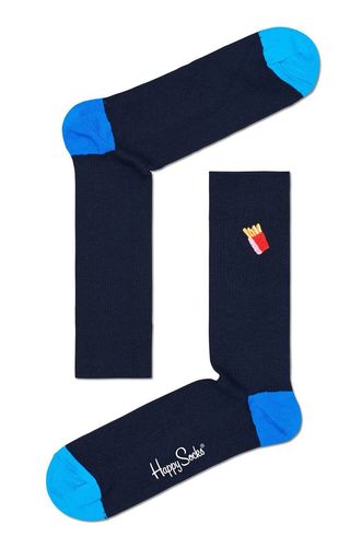Happy Socks - Skarpety Ribbed Embroidery Fries 26.99PLN