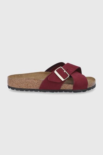 Birkenstock Klapki zamszowe 1020628.Maroon 299.99PLN